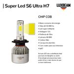 Kit 2 Super Led S6 Ultra 50w 60.000lm 12v