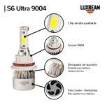 Kit 2 Super Led S6 Ultra 50w 60.000lm 12v