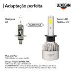 Kit 2 Super Led S6 Ultra 50w 60.000lm 12v