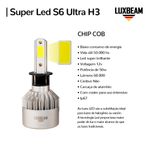 Kit 2 Super Led S6 Ultra 50w 60.000lm 12v
