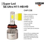 Kit 2 Super Led S6 Ultra 50w 60.000lm 12v
