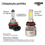 Kit 2 Super Led S6 Ultra 50w 60.000lm 12v