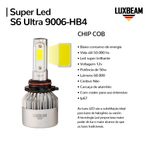 Kit 2 Super Led S6 Ultra 50w 60.000lm 12v