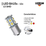 Lâmpada LED 1 Polo 13 SMD 1156 BA15s 12v