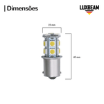 Lâmpada LED 1 Polo 13 SMD 1156 BA15s 24v