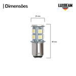 Lâmpada LED 2 Polos 13 SMD 1157 BAY15d 24v