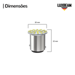 Lâmpada LED 2 Polos 22 SMD 1157 BAY15d 12v