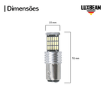Lâmpada LED 2 Polos 45 SMD Canbus 1157 BAY15d 12v 24v