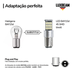 Lâmpada LED 2 Polos 45 SMD Canbus 1157 BAY15d 12v 24v