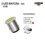Lâmpada LED 2 Polos COB 1157 BAY15d 24v