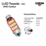Lâmpada LED Torpedo 12 SMD Canbus 12v