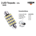 Lâmpada LED Torpedo 16 SMD 12v