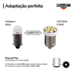 Lâmpada LED 8 Led SMD T4w BA9s 69 12v