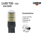 Lâmpada LED T20 1 Polo Canbus 144 SMD 12v