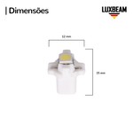 Lâmpada LED T5 1 SMD Base B8.3 D 12v