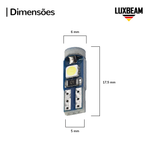 Lâmpada LED T5 3 SMD Canbus 12v