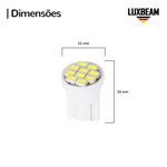 Lâmpada LED T10 8 SMD 12v