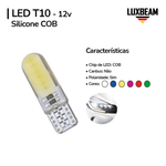 Lâmpada LED T10 Silicone COB 12v