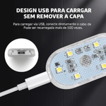 Luz LED Interior Universal Recarregavel USB com Imã