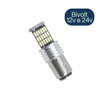 Lâmpada LED 1 Polo 45 SMD Canbus 1156 BA15s 12v 24v