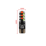 Kit 2 Lâmpada LED T10 RGB com controle remoto 12v
