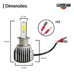 Kit 2 Super Led N10 50w 60.000lm 12v
