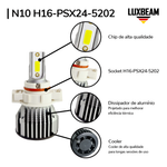 Kit 2 Super Led N10 50w 60.000lm 12v