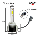 Kit 2 Super Led N10 50w 60.000lm 12v