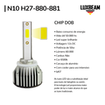 Kit 2 Super Led N10 50w 60.000lm 12v