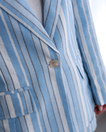 BLAZER LINHO ANTÔNIA - LISTRADO AZUL