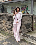 CALÇA LISTRADA JULIANA - ROSA