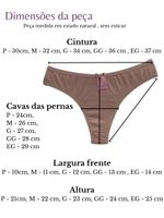 Kit 6 Calcinhas de algodão traseira cavada canela e nude
