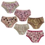 Kit 6 Calcinhas Infantis Nina - 100% Algodão – Meninas 1 a 9 Anos