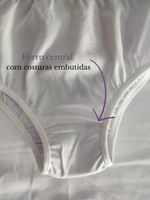 CALCINHA INFANTIL  LILA ALGODÃO COM CÓS
