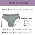  Calcinha Alta Cottom com cós