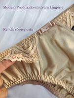Calcinha de Senhora Lycra e renda