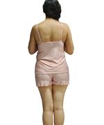 Combo Pijama Shortdool Sara + Tanga regulável 