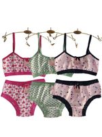 Conjunto de calcinha e top infantil Belinha - kit 3 un