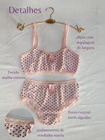 Conjunto de calcinha e top infantil Belinha - kit 3 un