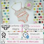 Conjunto de calcinha e top infantil Belinha - kit 3 un