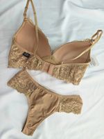 Conjunto lingerie renda, bojo triangular, sem aros - Canela