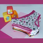 kit - 10 calcinha infantil de algodão com cós estampas divertidas e delicadas