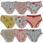 Kit 10 Calcinhas Infantis Nina 100% Algodão – Estampadas divertidas