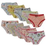 Kit 10 Calcinhas Infantis Nina 100% Algodão – Estampadas divertidas