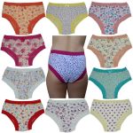kit 10 un - Calcinha infantil extra macia com rendinha