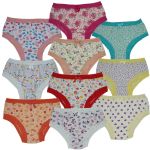 kit 10 un - Calcinha infantil extra macia com rendinha
