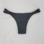 kit 4 Tangas String, dupla tira lateral, Microfibra poá