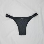 kit 4 Tangas String, dupla tira lateral, Microfibra poá