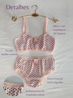 Kit atacado 6 Conjunto de calcinha e top infantil Belinha