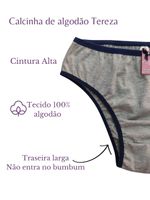 Calcinha Tereza  Algodão Cintura Alta | Conforto, Não Marca e Modelagem Maior 